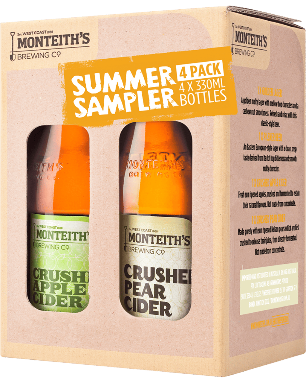 Buy Monteith's Summer Sampler Gift Pack Online (Lowest Price Guarantee