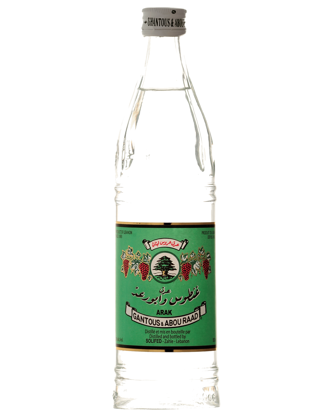 The Lebanese arak, Gantous and Abou Raad