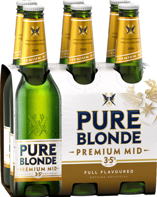Pure Blonde Premium Mid Bottles 355mL