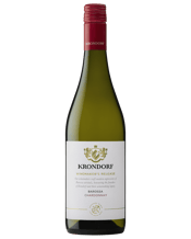  Krondorf Winemakers Barossa<br>Chardonnay  750ML The story of Krondorf (Crown Village) begins in 1847, with 121 settlers, small family plots of grapevines, and their values of love, faith and hope. Those little vineyards helped lay the foundation for what the Barossa is today, and this modern Chardonnay delivers the hallmark brightness and freshness of the region. Aromas of white peach and nectarine abound, while the palate brims with fresh stonefruit, spicy oak and a textured mouthfeel. Bright citrus lemon flavours on the finish.
