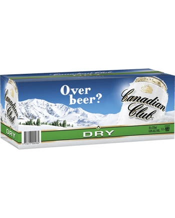 Canadian Club Whisky & Zero Sugar Dry 10 Pack 375mL