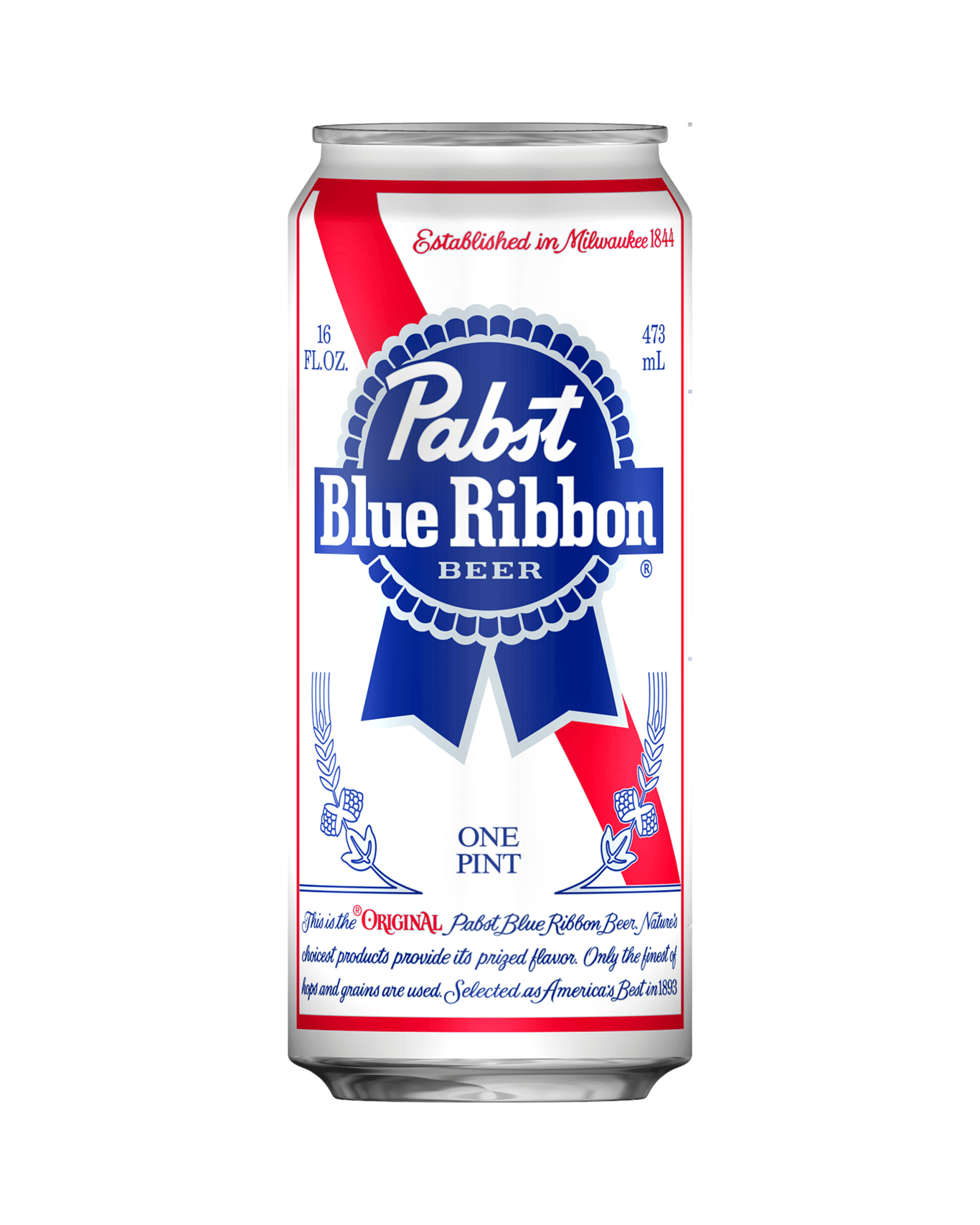 A can of Pabst Blue Ribbon, AKA PBR