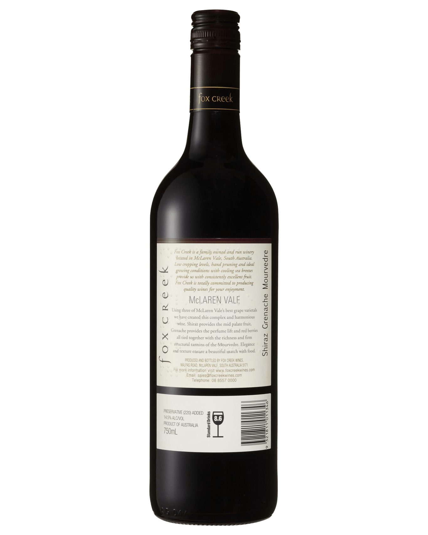 Buy Fox Creek Shiraz Grenache Mourvèdre Online (Lowest Price Guarantee