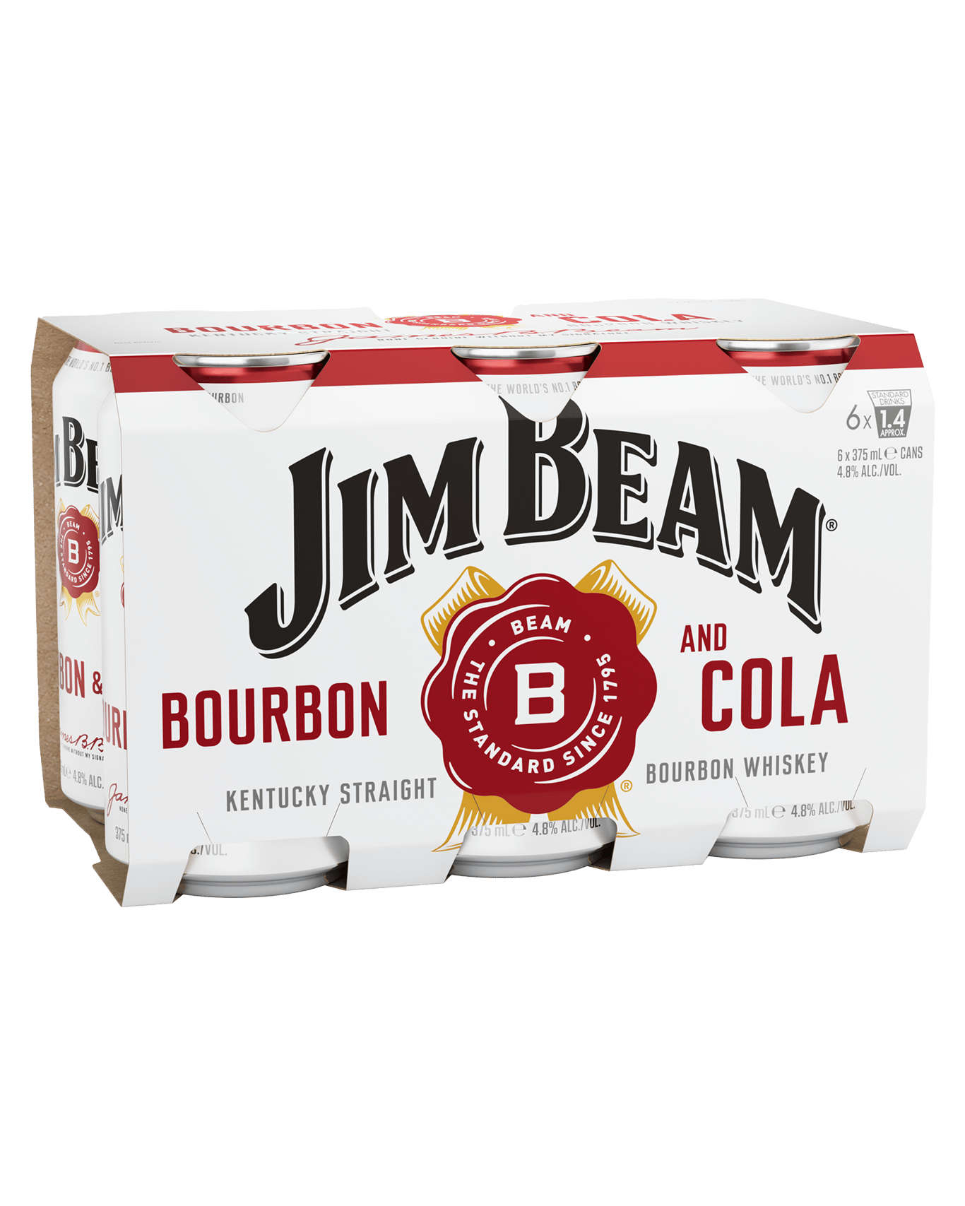 White Label Bourbon & Cola Cans 375mL