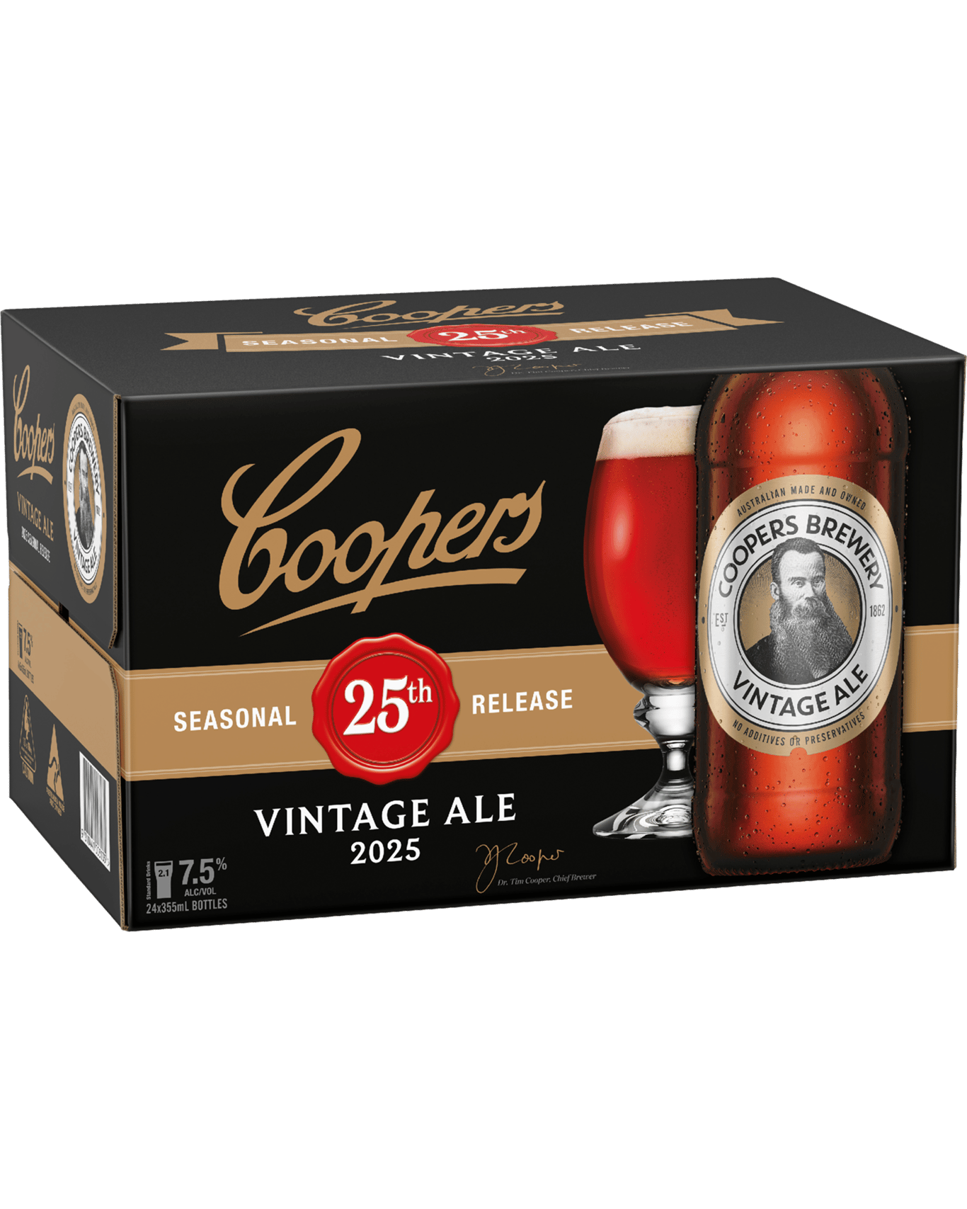 Buy Coopers Vintage Ale 355mL Online (Lowest prices in Australia) Dan Murphy's