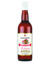  Mcwilliam's Cream Apera  750mL As the name suggests, a sweet creamy style Apera (the Australian name for Sherry), from one of Australia's best and oldest family owned wineries.