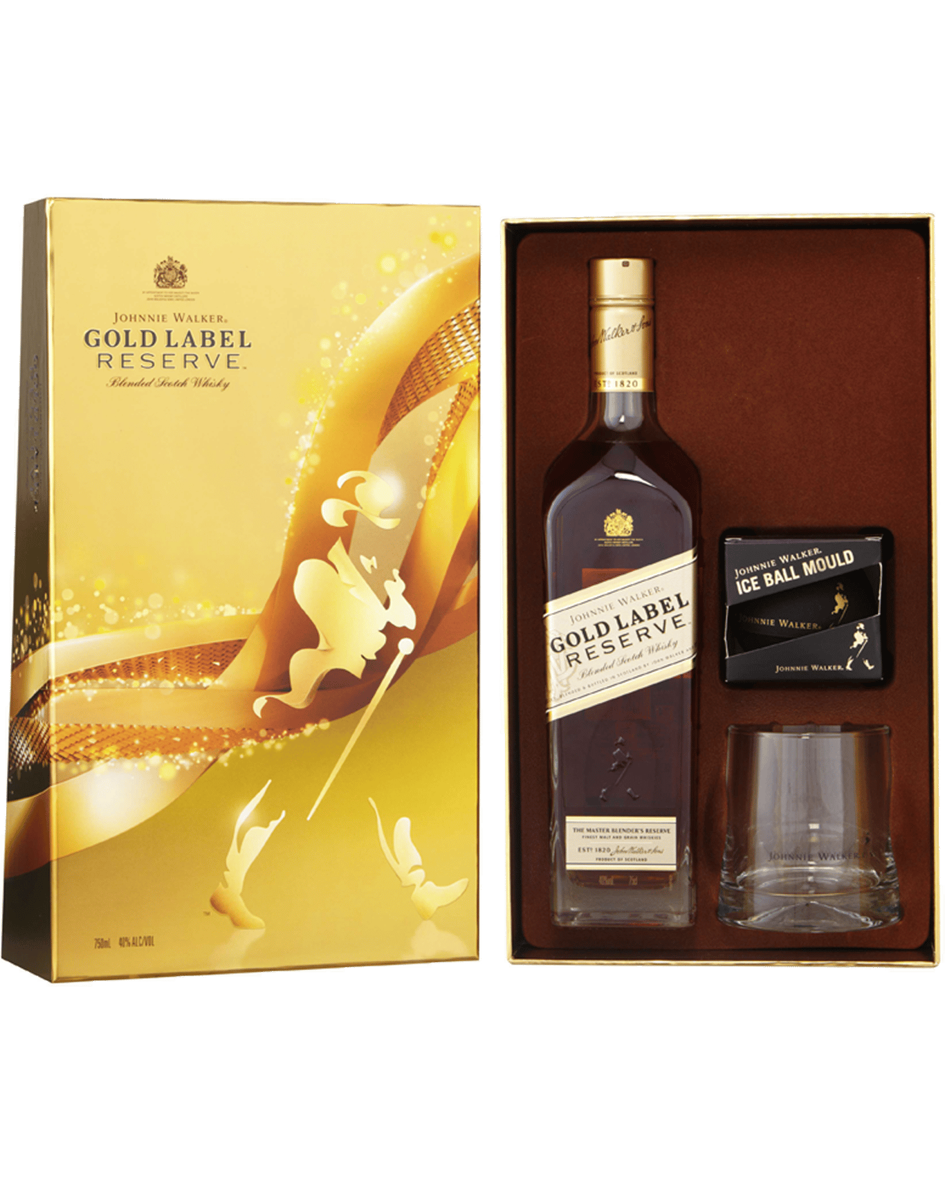 Buy Johnnie Walker Gold Label Scotch Whisky Gift Pack 750ml Online