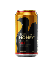  Wild Turkey American Honey<br>Liqueur & Cola... 375ML One of Australia's favourite honey Bourbon liqueurs, Wild Turkey Honey, is now available premixed with Cola! With all the luscious flavours of the exotic blend between Wild Turkey Bourbon and honey to deliver a truly smooth taste along with the refreshing nature of cola in the convenience of a 375mL can.