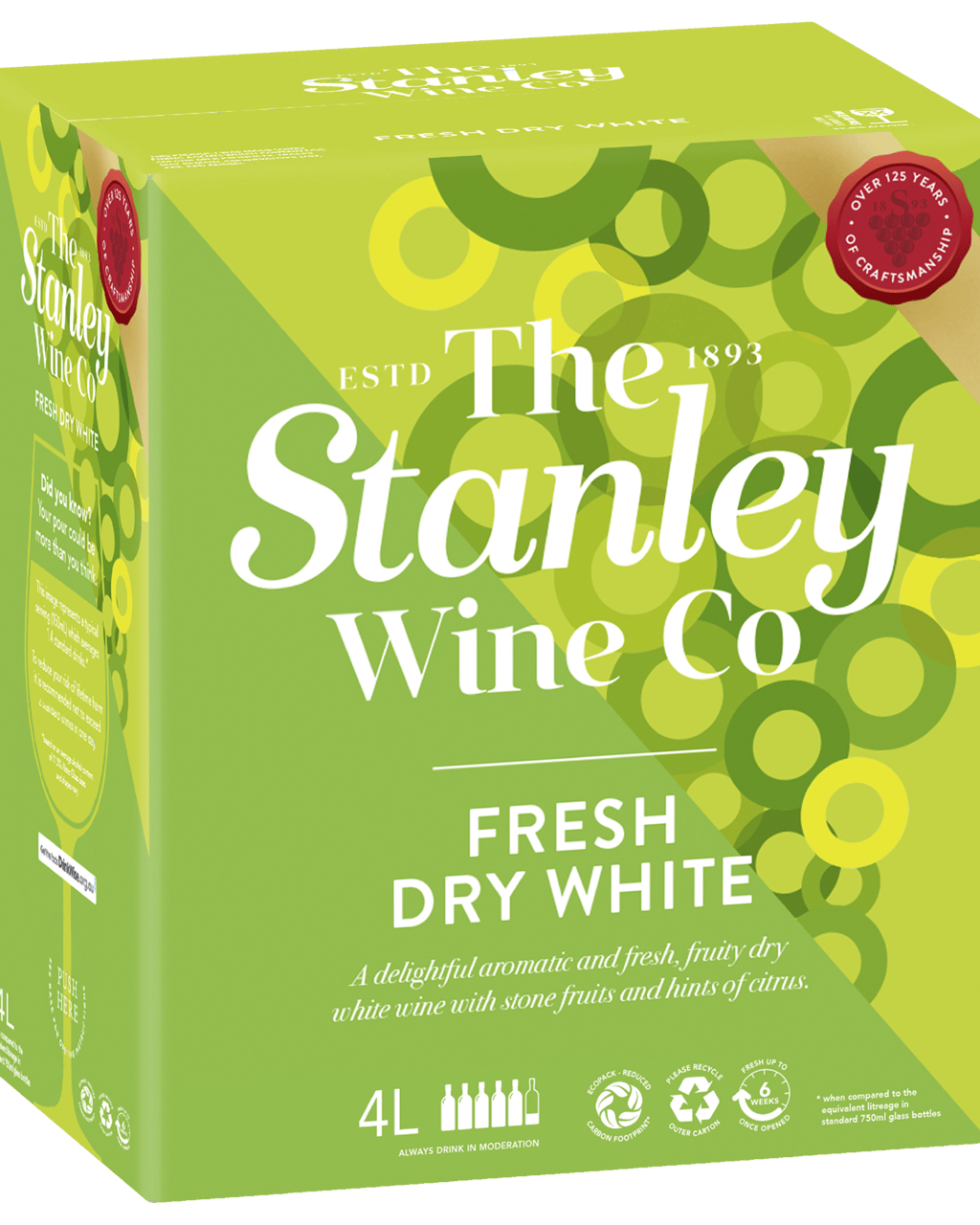 Buy Stanley Fresh Dry White Cask 4l Online (Lowest Price Guarantee