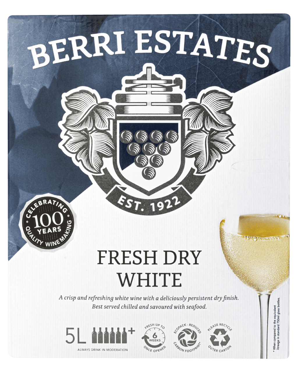 Buy Berri Estates Fresh Dry White Cask 5L Dan Murphy's Delivers