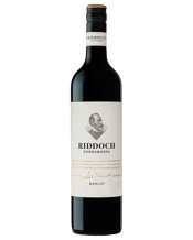 Riddoch Coonawarra Merlot 750ML The Riddoch label celebrates the visionary pioneer, John Riddoch whose love and spirit for Coonawarra is the driver behind the exciting varietal expressions produced from this unique terroir. This range is the perfect introduction to the iconic Coonawarra, celebrating the legacy of John Riddoch's transformative impact in the region. Aromas and flavours of ripe plums, dense blueberry and a fine grain tannin structure to support. A welcome return from a highly regarded wine name that won't disappo