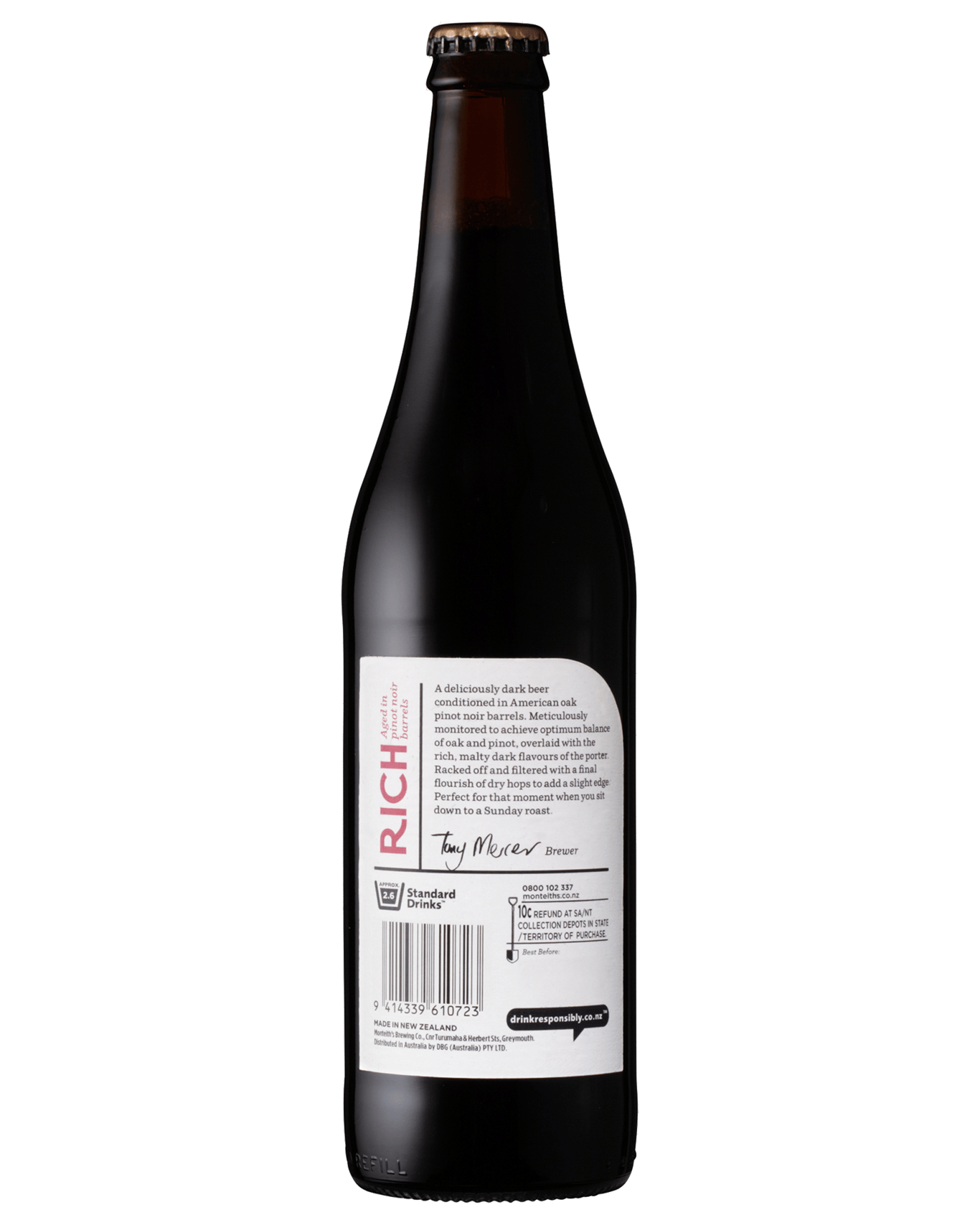 Buy Monteith's Barrel Aged Porter 500ml Online (Lowest Price Guarantee