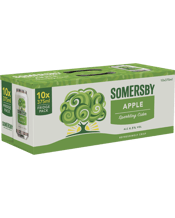  Somersby Apple Sparkling<br>Cider Cans... 330ML Somersby Apple Cider is an invigorating and refreshing cider made from quality fermented apple juice and natural apple flavouring. It’s a European inspired cider, with a scent of lovely sun-ripened summer apples and the taste finishes with a sweet apple flavour.