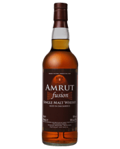 Amrut Fusion Indian Whisky<br>700ml  700ML While India may not be the first country to mind when great world whisky is mentioned, the Fusion Single Malt is about to change all that. Considered by Jim Murray to be the 3rd best whisky in the world as part of his 2010 Whisky Bible, the Fusion is a phenomenal amalgam of flavours, aromas and texture the envy of most, even in Scotland. On the nose this spectacular whisky offers up notes of heavy oak, barley sugar and some subtle smoke characters that play ever so well with amazingly complex fl