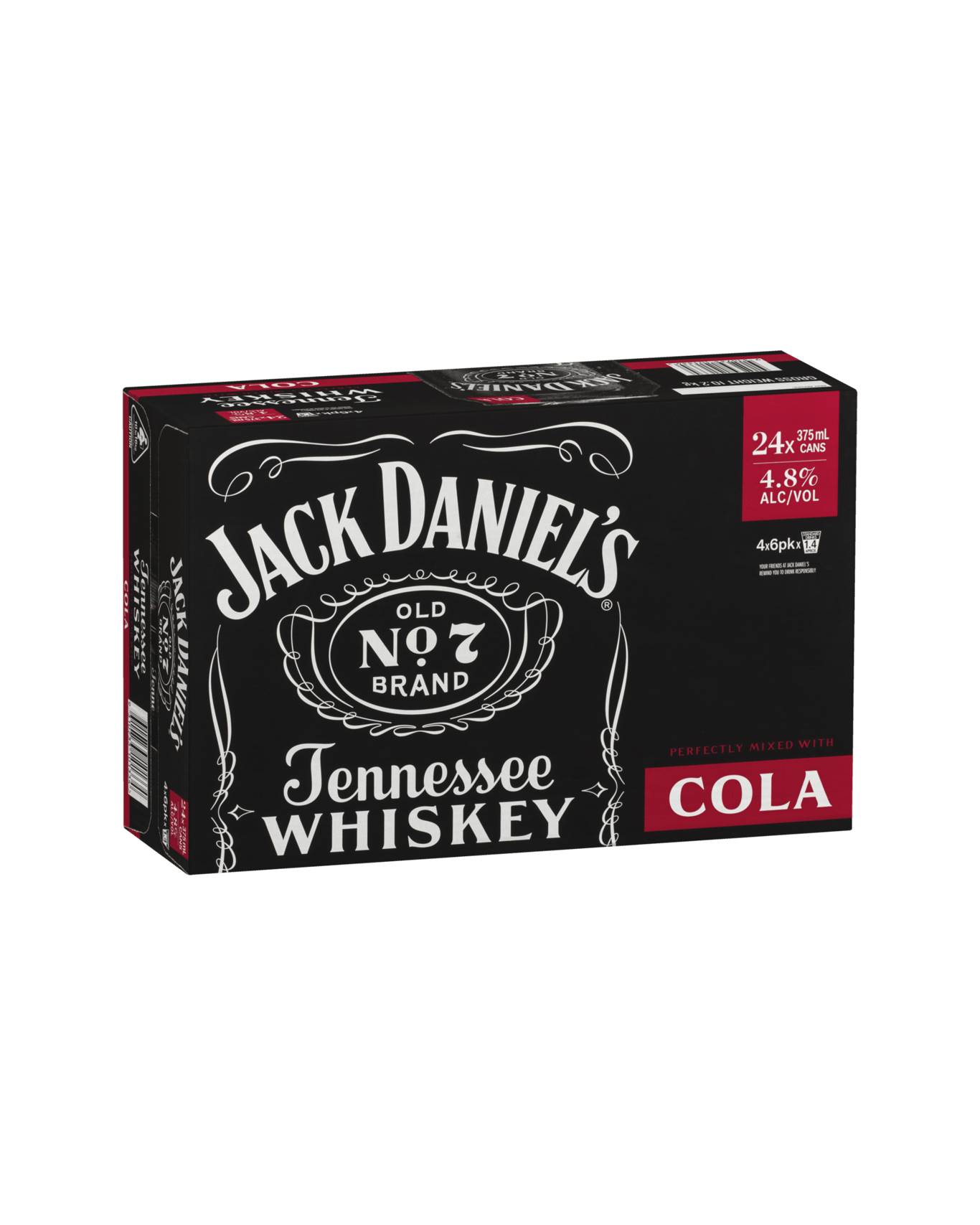 Buy Jack Daniel's Tennessee Whiskey & Cola Cans 375ml Online (Lowest ...