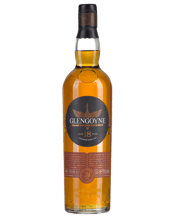  Glengoyne 18 Year Old Single<br>Malt Scotch Whisky... 700ML Full bodied, round and rich. At first macerated fruits, marzipan and walnuts; then warm spices, dry cocoa and lingering Seville marmalade. Spicy vanilla fruit, ripe apples and a rich, luxurious mouthfeel. This is the result of eighteen long years and a generous proportion of first-fill sherry casks.