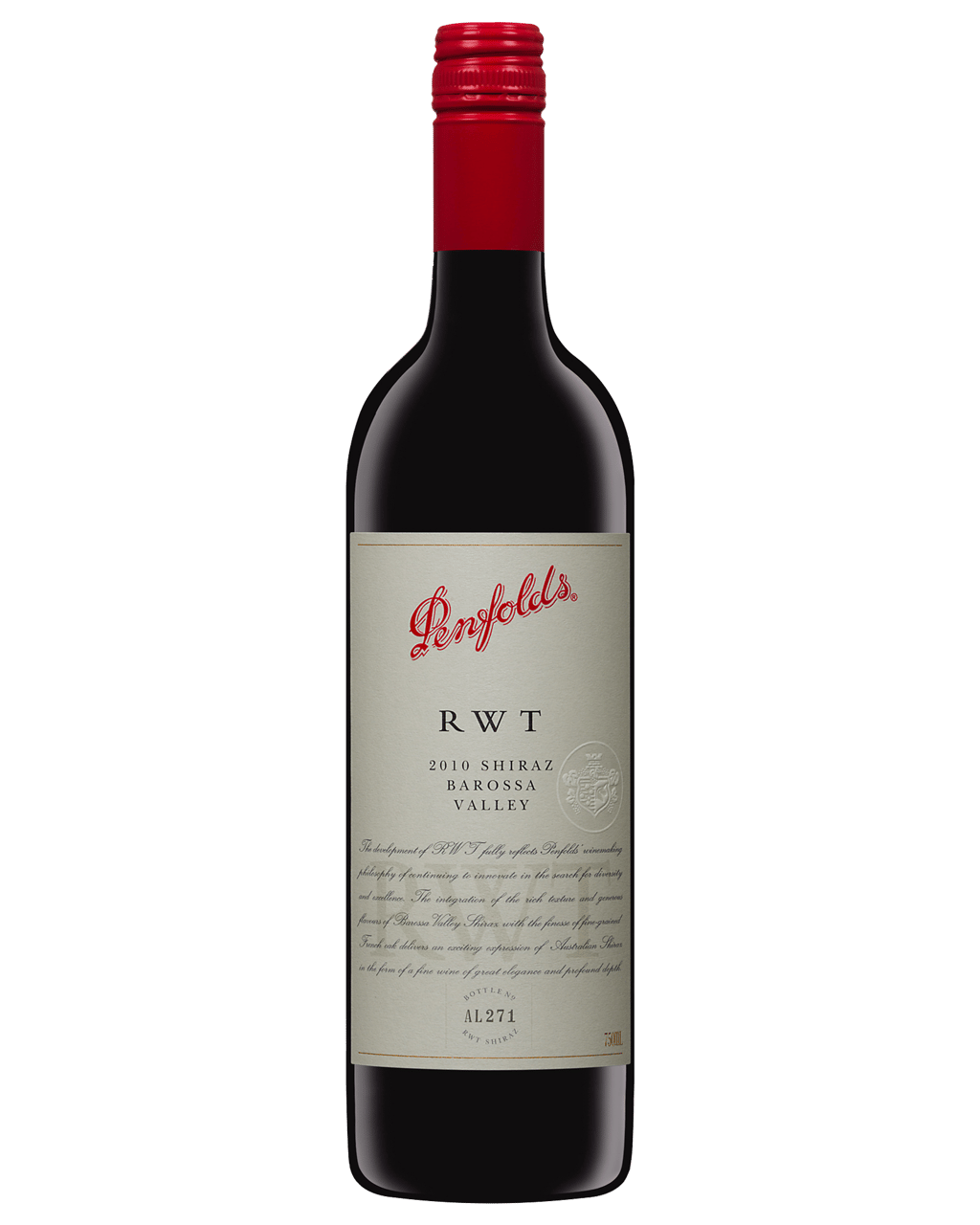 ペンフォールズ・アール・ダブリュ・ティー　シラーズ　バロッサ・ヴァレー2010 2010 Penfolds Shiraz RWT - CellarTracker