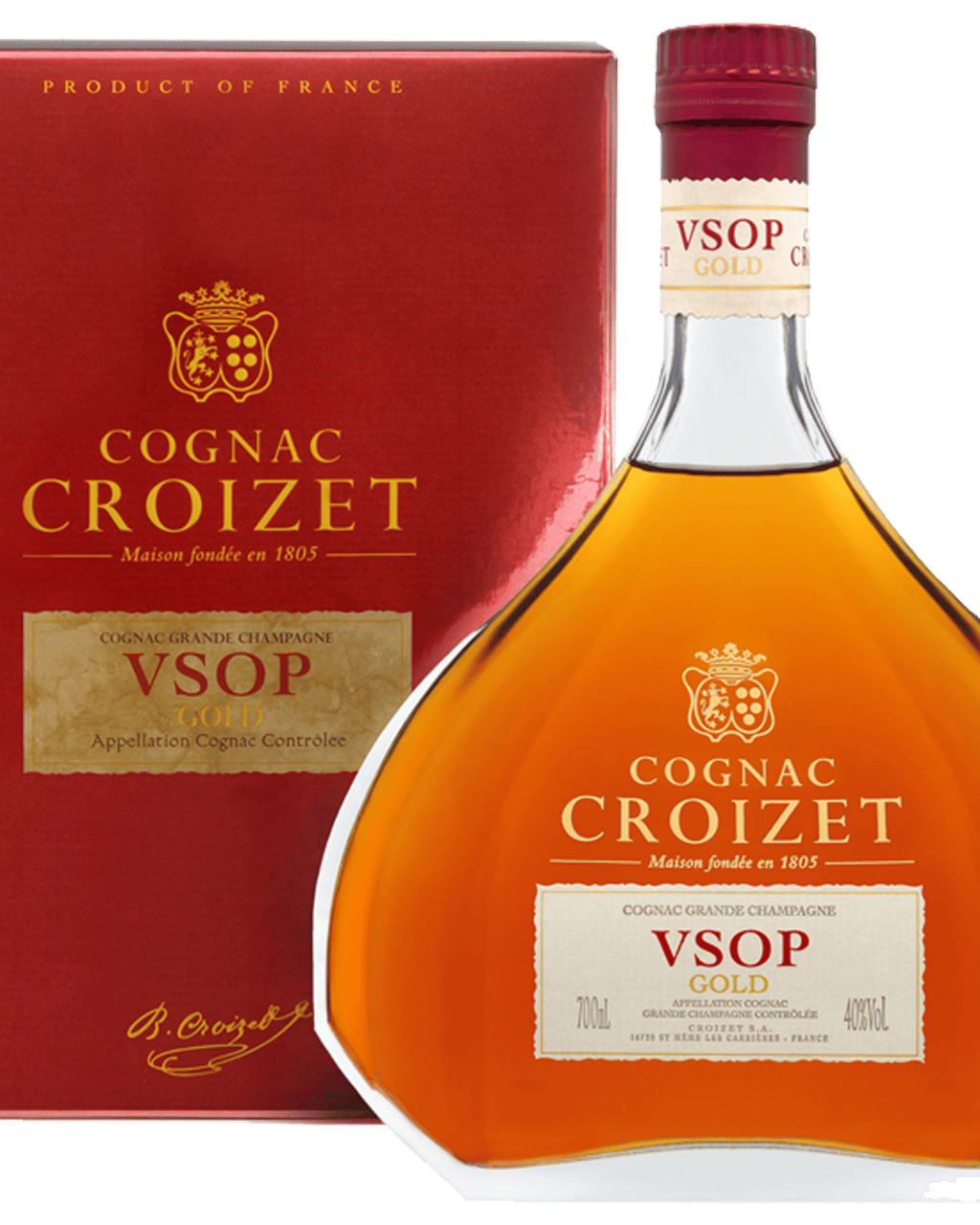 お年玉セール特価】 新品未開封 コニャック CROIZET XO Gold 700ml 40