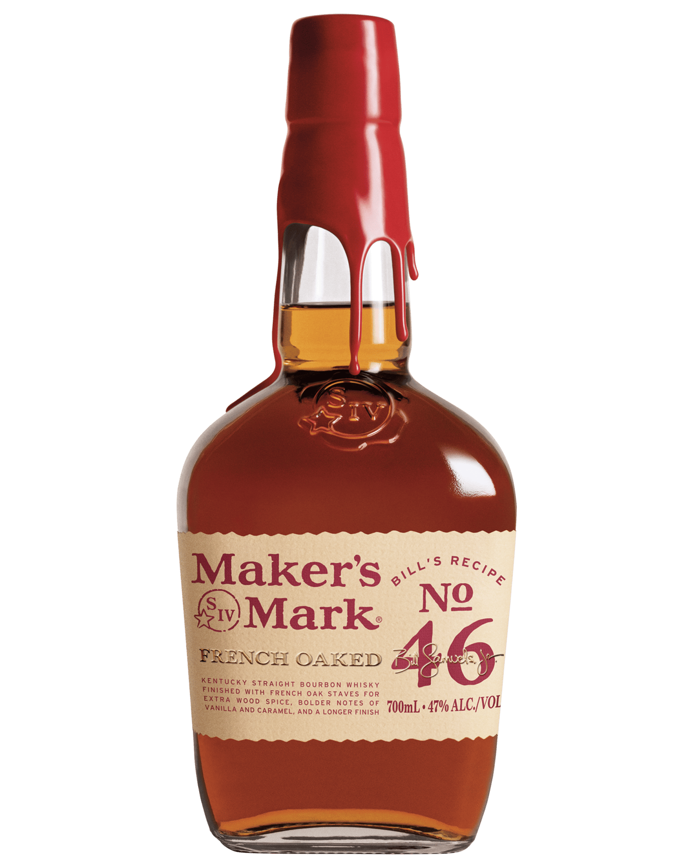 Bottle of Maker's Mark 46 Bourbon