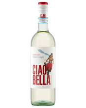  Ciao Bella Pinot Grigio  750ML Ciao Bella Pinot Grigio is a well balanced, light and delicate white wine full of Italian personality. It is a perfect conversation wine with easy flavours that wont intrude on food or conversation.