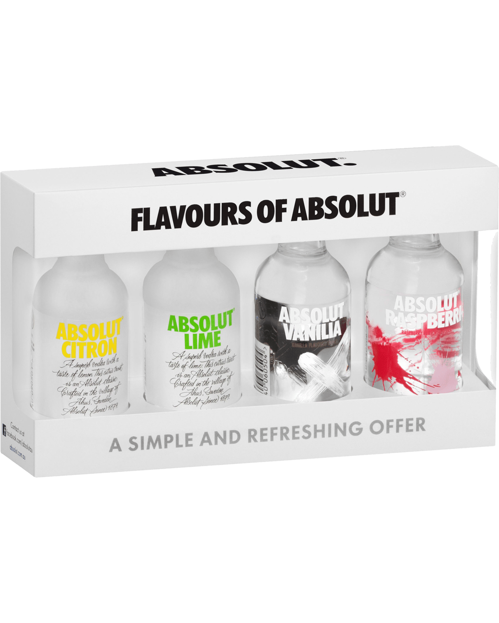 Buy Absolut Vodka Mini Flavour Mix 50ml Dan Murphy S Delivers