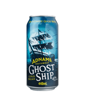  Adnams Ghost Ship Pale Ale<br>Cans 440ml  440ML Adnams Ghost Ship Pale Ale takes its inspiration from Adnams 600-year-old haunted pub, The Bell. The beer itself however is far from scary, offering a good assertive bitterness with a malty backbone and subtle hints of lemon and lime aroma.