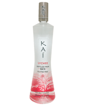  Kai Lychee 750ml  750mL Kai Lychee flavoured rice spirit is infused with tropical lychee fruit and is distilled five times from exotic yellow blossom rice and all-natural flavours. Kai Lychee has a distinctive sweet aroma of lychee with notes of spice, rose and honey. A delicious rice spirit enjoyed in top bars around the world.