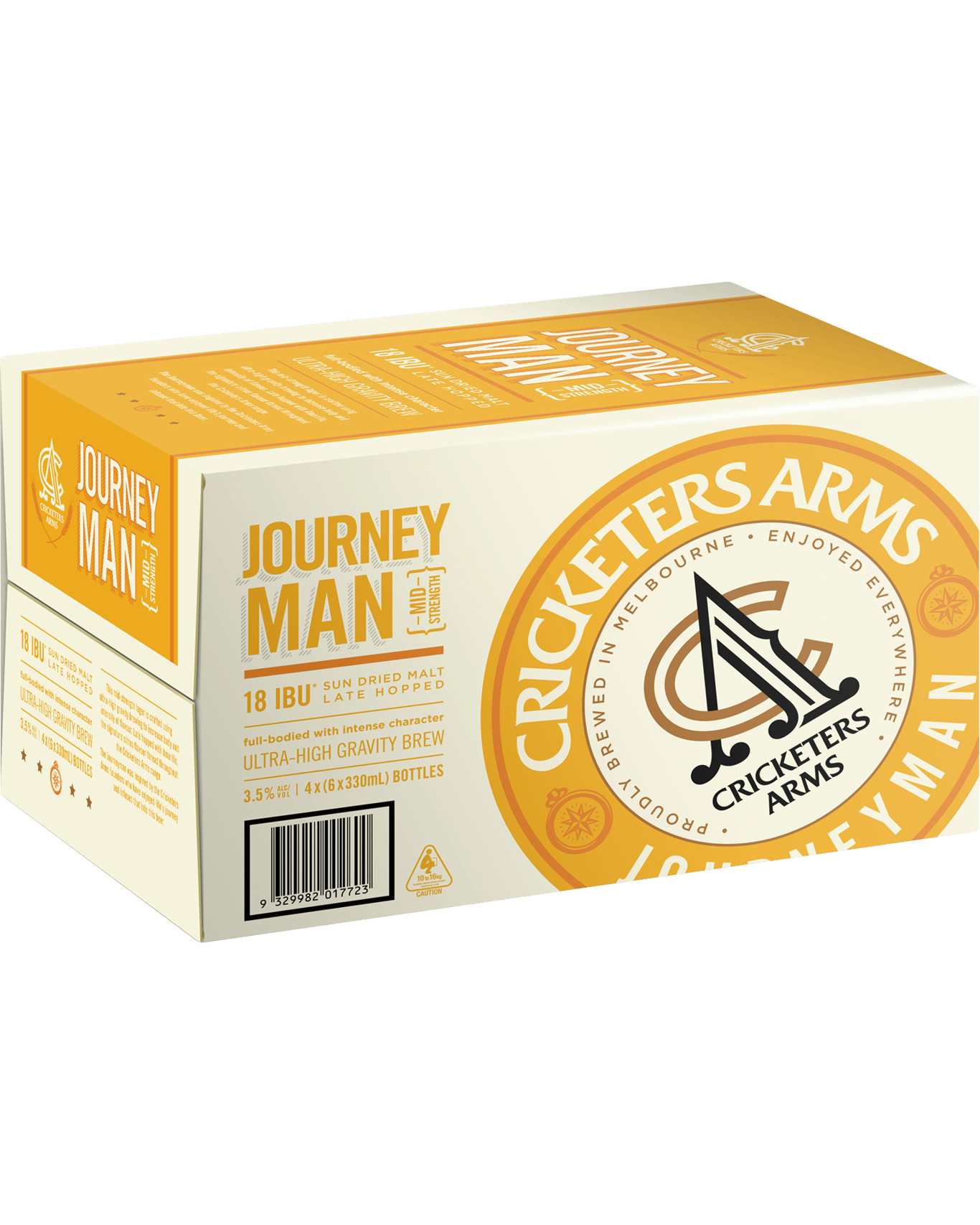 Buy Cricketers Arms Journeyman Mid Strength Lager 330ml Online (Lowest