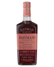  Hayman's Sloe Gin 700ml  700ml Hayman's Sloe Gin delivers bitter and sweet notes, complemented with a rich, sweet blackcurrant, fruity nose. Hayman's Sloe can enjoyed on its own, over ice or in a long drink.