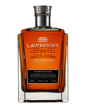  Lawrenny Homestead Single<br>Malt Whisky 700ml  700ML A delicate union of American Oak and French Oak layered over our spirit's bounty of tropical fruit notes. Homestead is a triple cask matured release where maturation has occurred across a combination of ex bourbon, port and sherry barrels combining to deliver a unique single malt whisky.<br /><br />Homestead invites you in with a nose reminiscent of fresh rain and blooming florals. The palate is structured and nuanced as white peaches give way to banoffee and candied ginger. Smoked almonds drizz