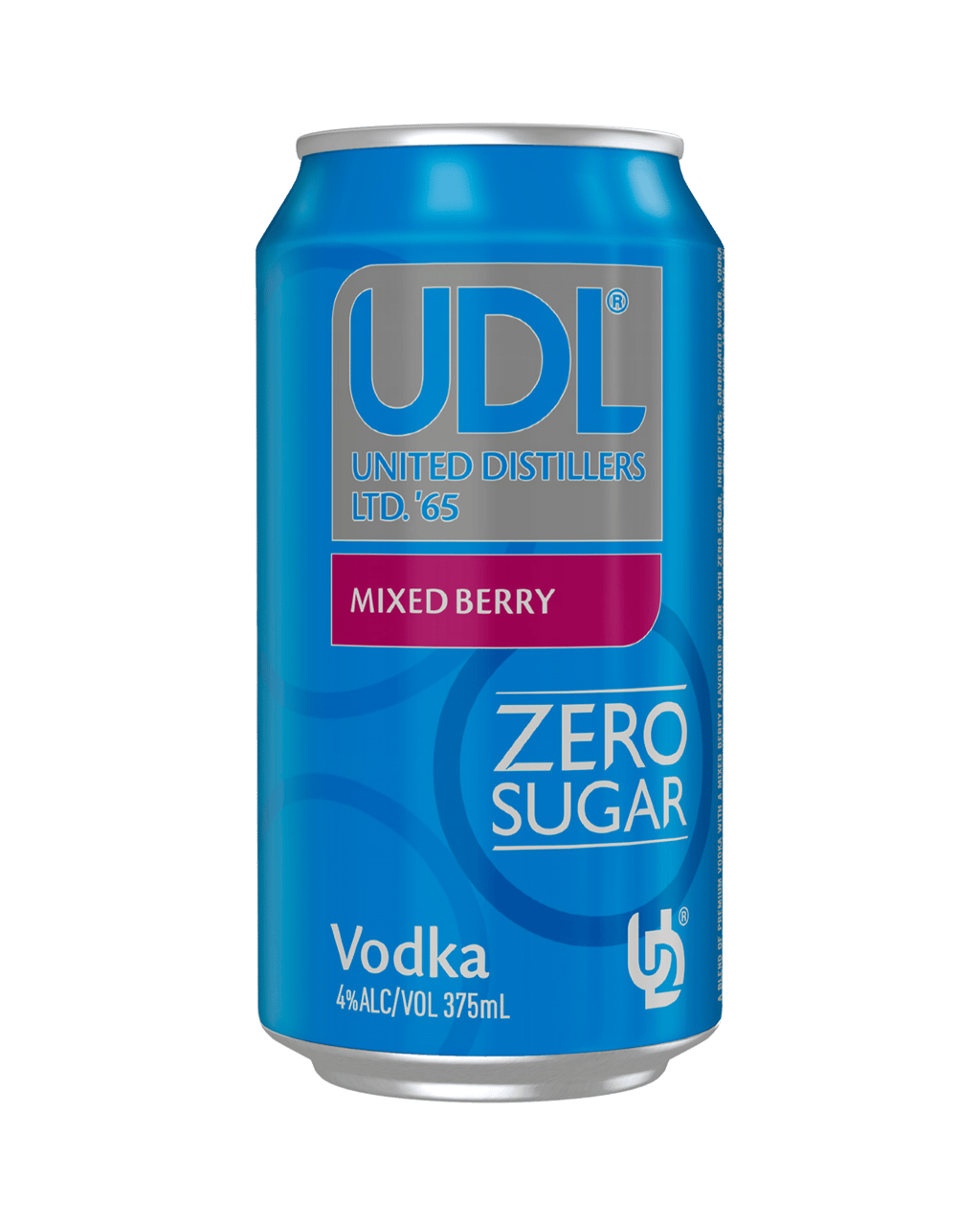Buy Udl Zero Sugar Vodka Mixed Berry Cans 375ml Online (Lowest Price