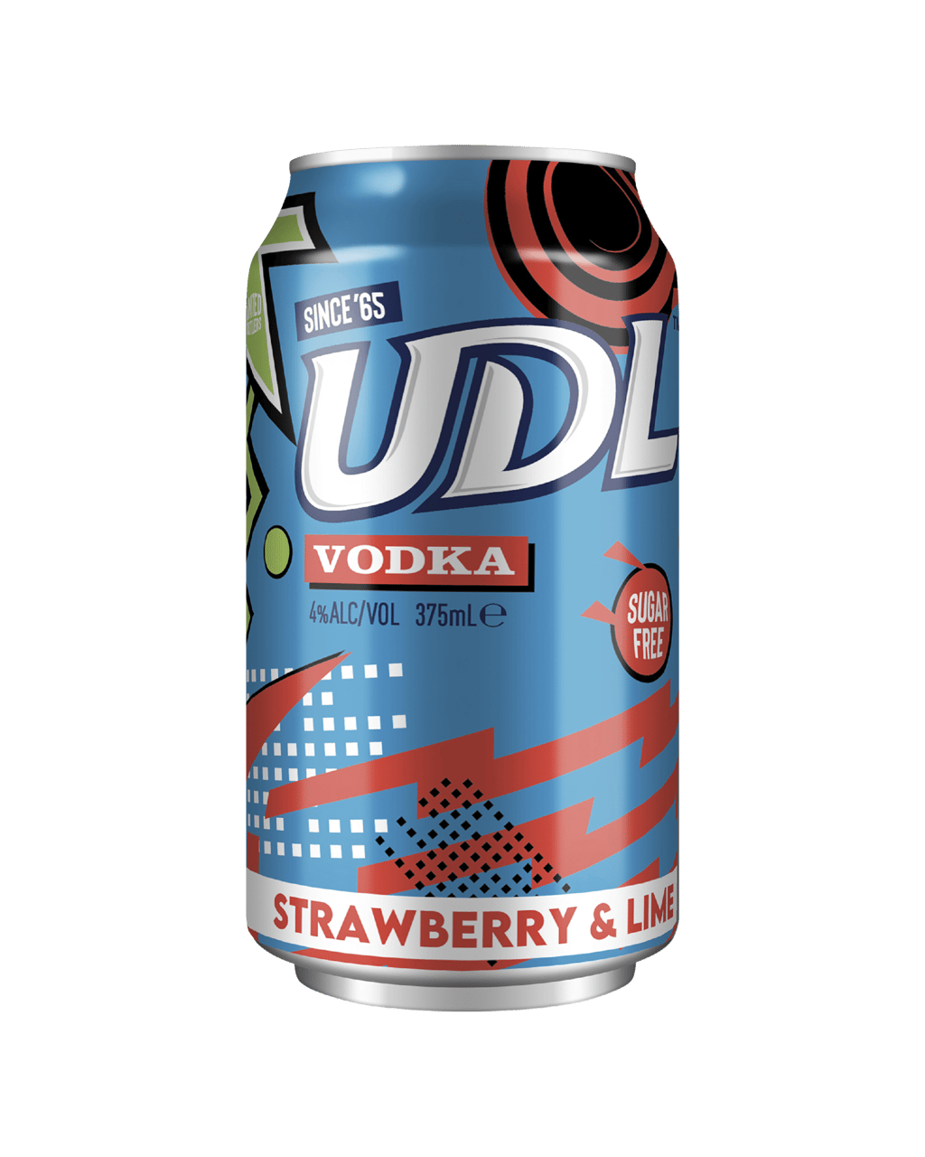 Buy Udl Zero Sugar Vodka Strawberry And Lime Cans 375ml Online Lowest