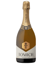  Tomich Hill Vintage<br>Sparkling Cuvee  750ML Tomich's "M" represents the best in viticulture and winemaking, delivering premium wine of wonderful structure and style from their cool climate Adelaide Hills vineyard. The palate is soft and creamy with a vibrant bead. The underlying mineral acidity carrying through hints of citrus and stonefruit, finishing with clean, crisp acidity.