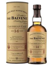  The Balvenie 14 Year Old<br>Caribbean Cask... 700ML Balvenie Caribbean Cask was created by The Balvenie Malt Master, David Stewart, who celebrated an incredible 50th anniversary at the distillery in 2012. 14 years maturation in traditional oak casks &amp; finished in Caribbean rum casks. <br><br>TASTING NOTES: Rounded with vanilla, toffee, nutmeg and sweet oak notes, with a fruity character that develops with time.<br><br>SERVING SUGGESTION: Serve neat or with a couple of drops of water (to bring out the flavours).