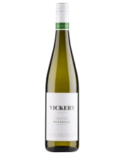  Vickery Watervale Riesling  750ML This wine from Vickery displays hallmark Watervale aromas showing pure Riesling characteristics of fresh lemon-lime citrus, floral honeysuckle and a creamy richness. The flavours are fresh lemon citrus, with soft mineral acidity supported by the persistent and mouth-watering finish. An absolute delight to drink in its first flush of youth, but will intrigue and reward with additional complexity upon cellaring for 5-20 years.