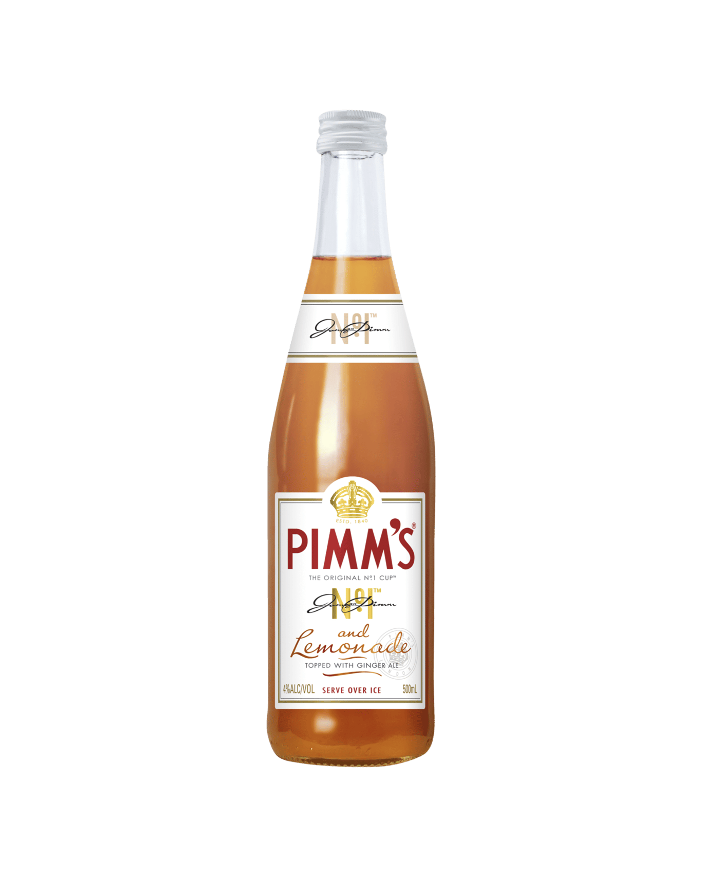 Buy Pimm's Pimms No 1 Cup Lemonade Ginger Ale 500ml Bottles Online