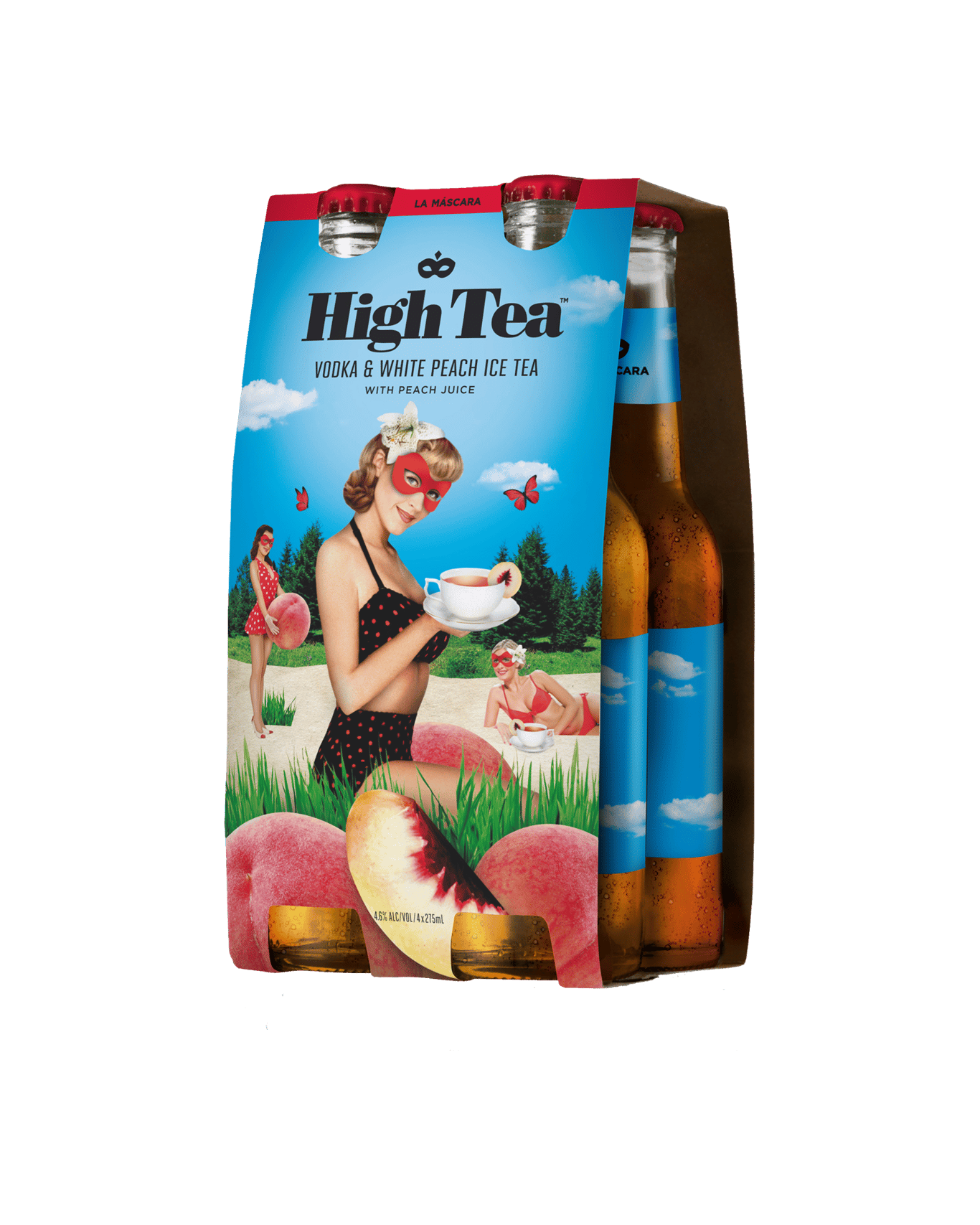 Buy La Máscara High Tea Vodka & White Peach Ice Tea 275ml Online