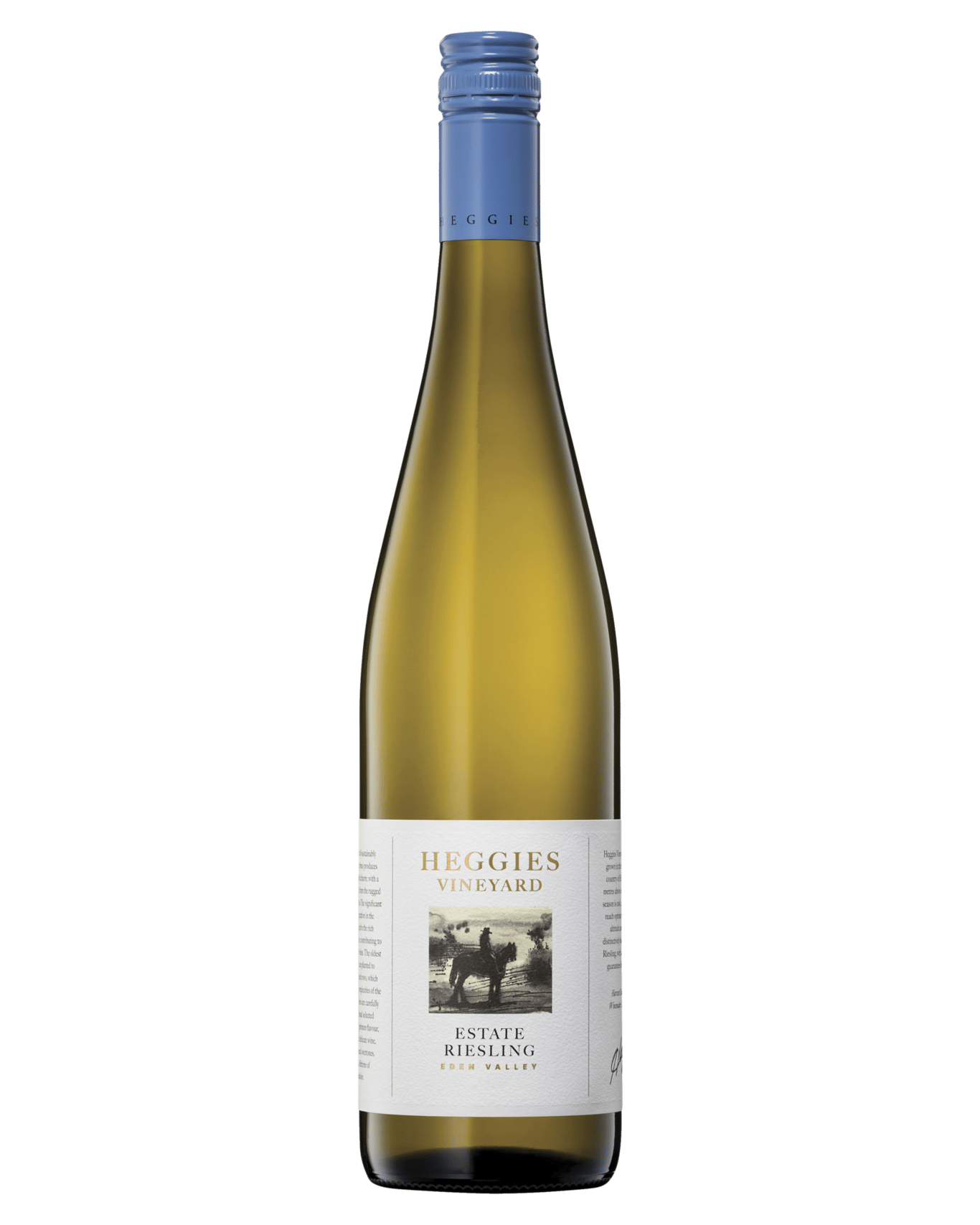 A bottle of Heggies Vineyard Eden Valley Riesling