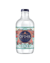  Opihr London Dry Gin & Tonic<br>Bottles 275ml  275mL Opihr London Dry Gin & Tonic 275ml is a classic and timeless drink. Formulated with a careful blend of Ophir Gin and refreshing tonic, the flavour is full of citrus, pepper, juniper and spice all at once!