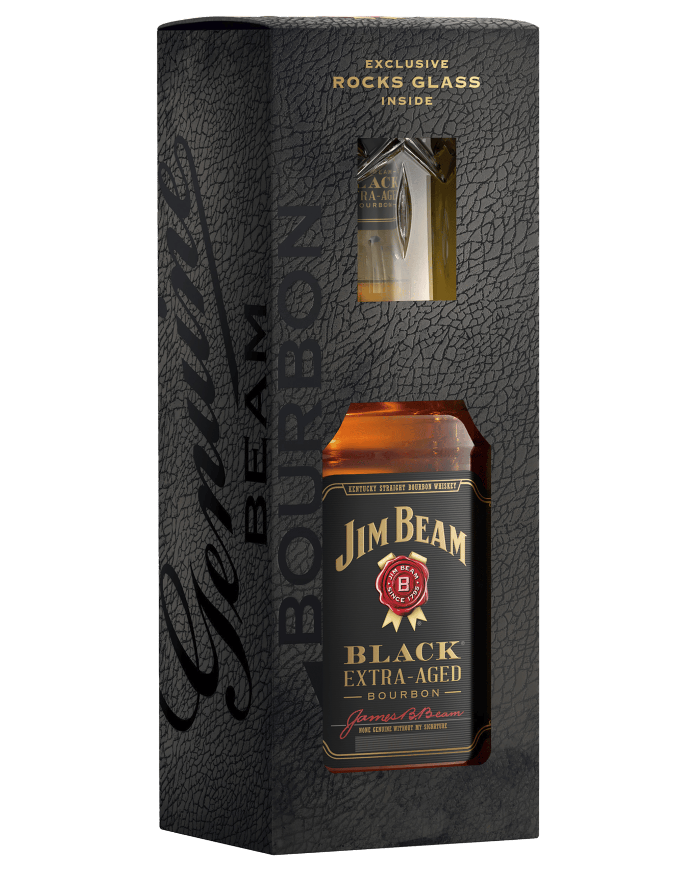 Buy Jim Beam Black Extraaged With Rocks Glass 700ml Online (Lowest