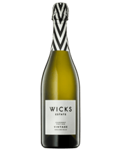  Wicks Estate Sparkling<br>Chardonnay Pinot... 750ML Bright Pale Straw with lifted fresh green apple and white stone fruits. Notes of apple and white peach with a clean fresh finish on the palate. Enjoy with canapes and entrees.