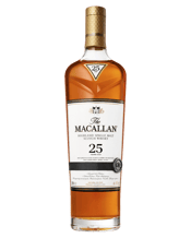  The Macallan Sherry Oak 25<br>Years Old Single... 700ML The Macallan Sherry Oak 25 years old forms part of Sherry Oak range which features a series of single malt whiskies matured exclusively in hand-picked sherry seasoned oak casks from Jerez for richness and complexity. This special single malt delivers an intensely rich and full flavour character, citrus, dried fruits and wood smoke. This distinguished single malt is matured exclusively for twenty-five years in Oloroso sherry seasoned oak casks from Jerez, Spain. Laying undisturbed in the same cas