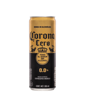  Corona Cero Non Alcoholic<br>Beer Can 355ml  355mL Corona is the leading brand in the national market, the best selling Mexican beer in the world and is the only Latin American brand among the 100 most valuable global brands in the world. Now available in ultra low alcohol.