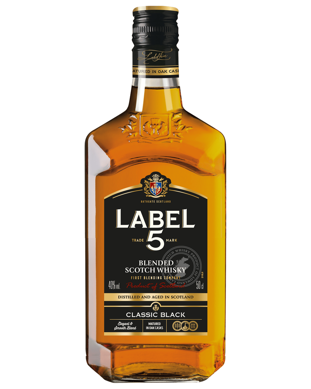 Label 5 Classic Black Blended Scotch Whisky 500mL - Boozy