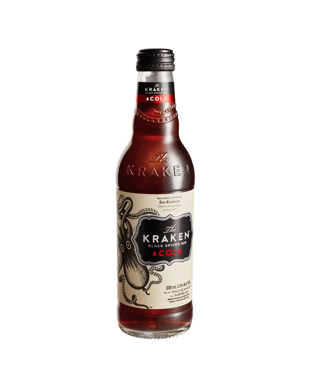 The Kraken Black Spiced Rum & Cola Bottles 330ml (Unbeatable