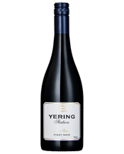  Yering Station Pinot Noir<br>2017  750ML Victoria's first vineyard is a landmark in the Yarra Valley and an icon of the Australian wine industry. Loads of lovely Pinot character on the nose with ripe cherry gamey notes and hints of "forest floor". Silky in texture the lingering flavour is enhanced by a touch of oak.