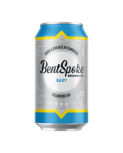  Bentspoke Brewing Co. Easy<br>Cleansing Ale Cans... 375ML A cleansing ale, this easy drinking mid-strength will keep you well hydrated but in low gear through summer. Dry hopped with Citra and Mosaic. Featuring tropical fruit hop aromas and a clean finish.