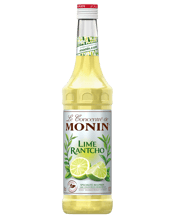  Monin Lime Rantcho  700mL MONIN Lime Rantcho is a cocktail bar essential. A complex structure of fresh limes makes it a consistent alternative for quick use. It's pale green colour and elements of textured citrus make it an intuitive choice for any discerning bartender.