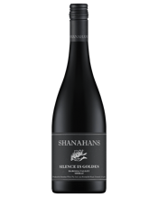  Shanahans Silence Is Golden<br>Barossa Valley... 750mL Small parcels of Old Vine fruit were hand-crafted from the western Barossa Valley to create our trademark voluptuous, opulent yet refined Silence is Golden. The low yielding vintage produced perfect fruit with a great level of fruit intensity. Highly concentrated pure wine featuring alluring flavours of blackberry, plum, olive and chocolate. There are tannins as smooth as velvet with the slightest touch of acidity and wonderfully integrated oak ensuring great intensity, length and cellaring pote