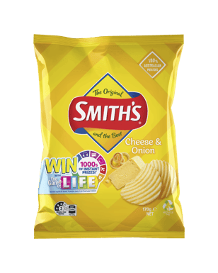 Crinkle Cut Chips Cheese & Onion 170g